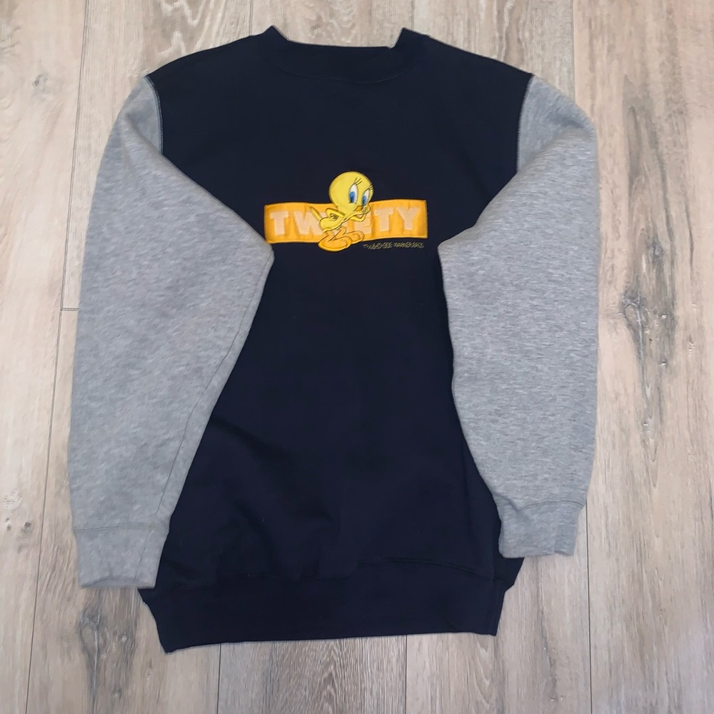 Men's Large Vintage 90's Warner Bros. Looney Tunes Tweety Crew Neck Sweater